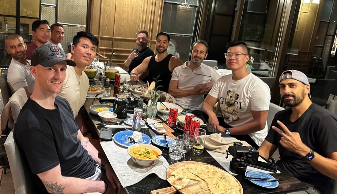 Group of Asian and Indian clients at a Pickup Alpha event in Las Vegas