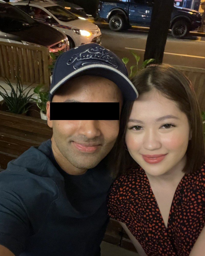 Client with girlfriend, present day