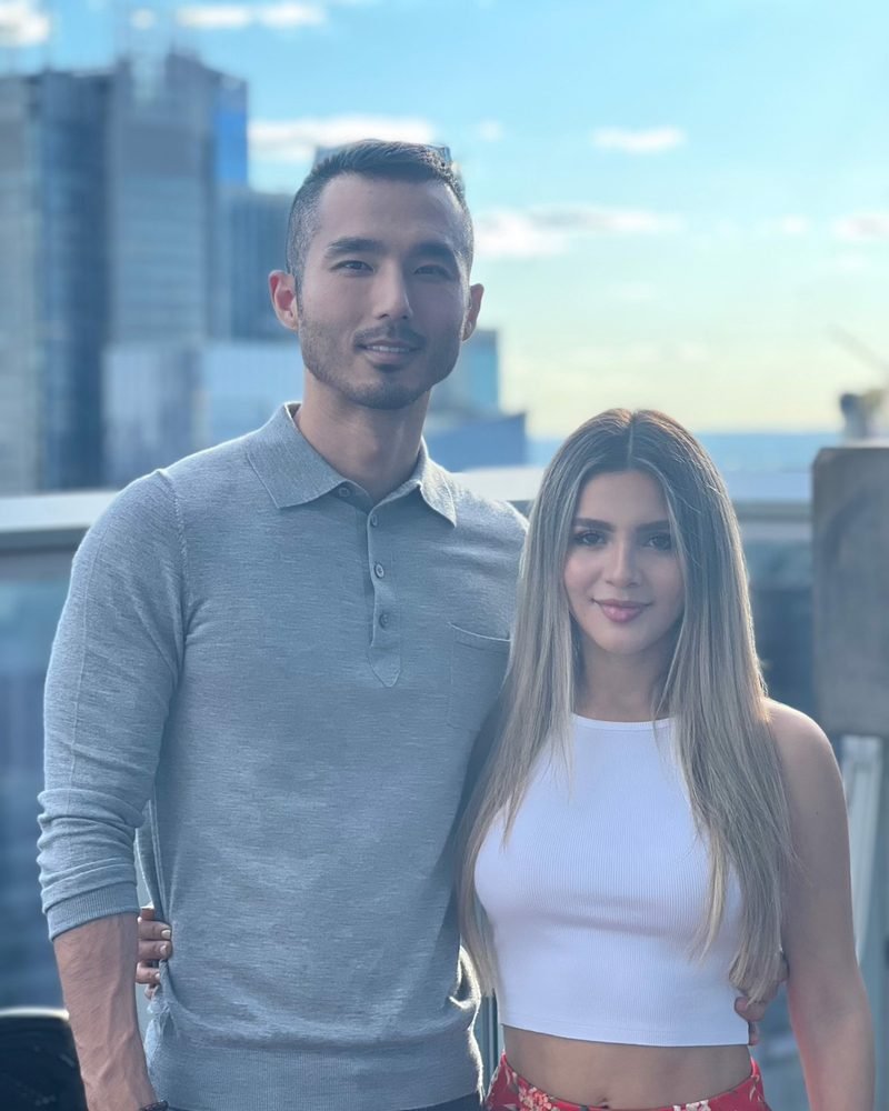 Client with girlfriend, present day